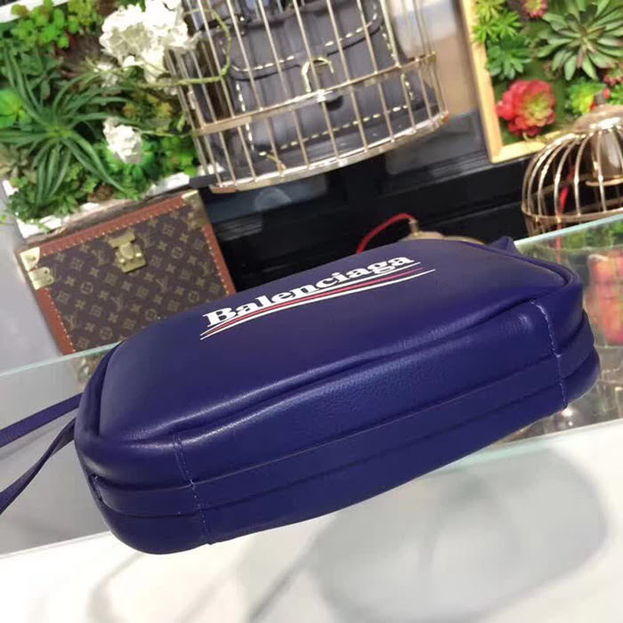 BALENCIAG巴黎世家 可樂聯名版 相機包 專櫃最新款 荔枝紋皮斜挎包  BL1536